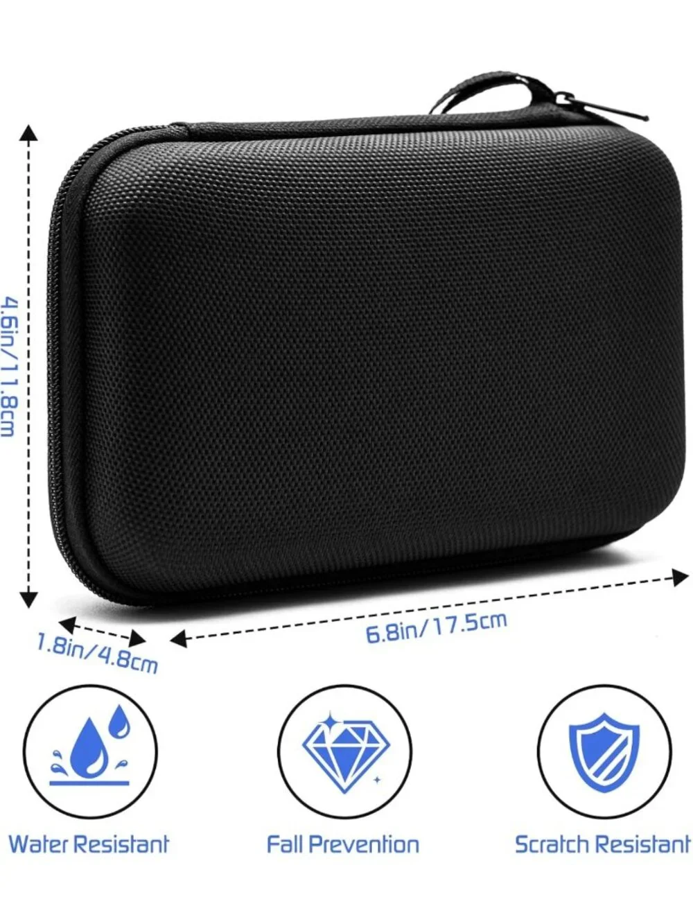 Portable Hard Case for Gameboy Advance SP - Holds 8 Games & Accessories
